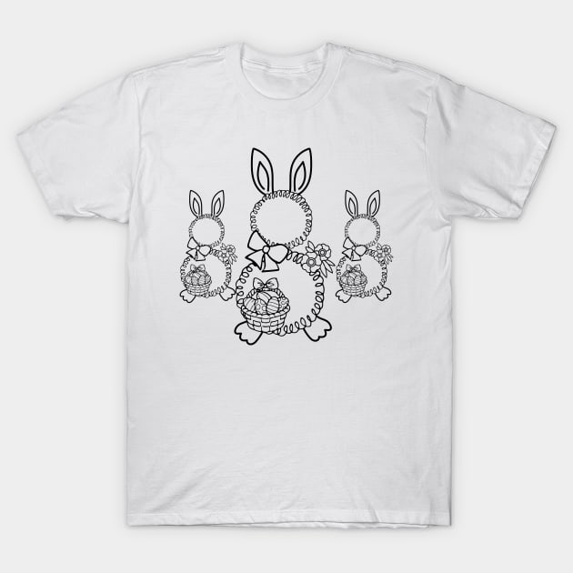 abstract Easter bunny T-Shirt by Dominic Becker